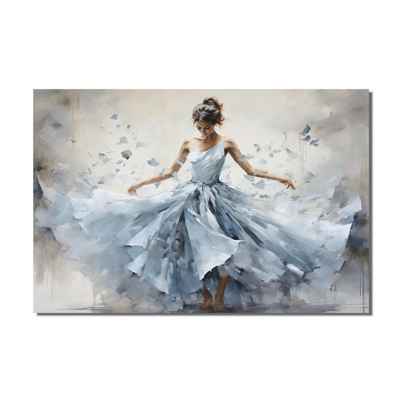 cfbn☺︎ house on the hill Ballet柄　80cm House of Hampton® Blue Ballet Dance I - Ballet Framed Prints | Wayfair